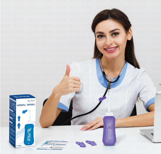 Jal Neti Pots Bottle for Sinus BPA Free Rinse Cleaner Nasal Irrigation Wash Bottle System for Adult & Kid